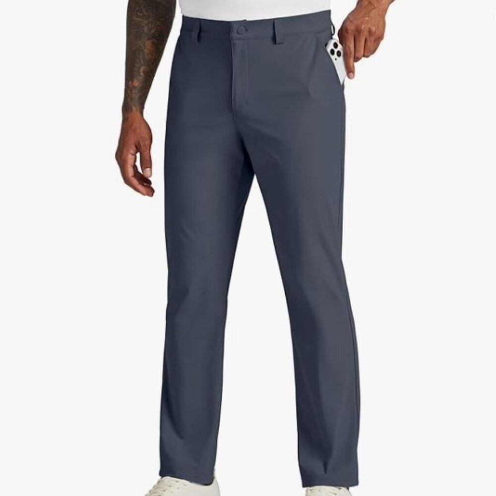 NEW Willit Mens Pants Golf Casual Lightweight Pockets Steel Blue Size 40 x 30